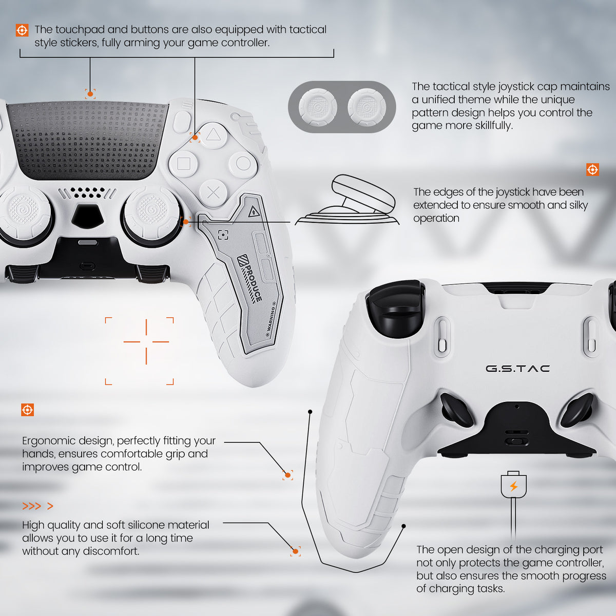 GESTAC PS5 Tactical Vanguard Controller Cover