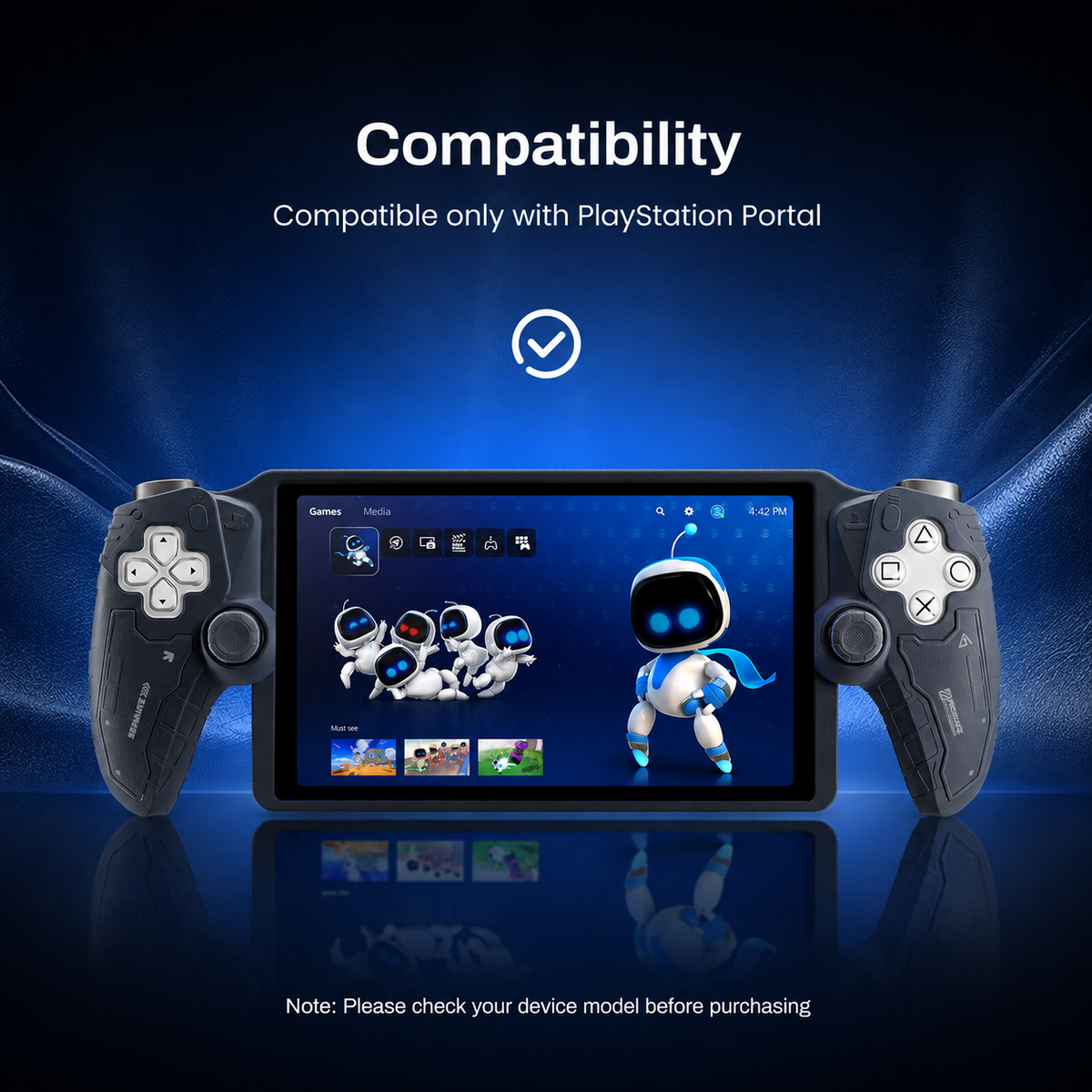 GESTAC Ergonomic Silicone Grip Case with Thumb Grips