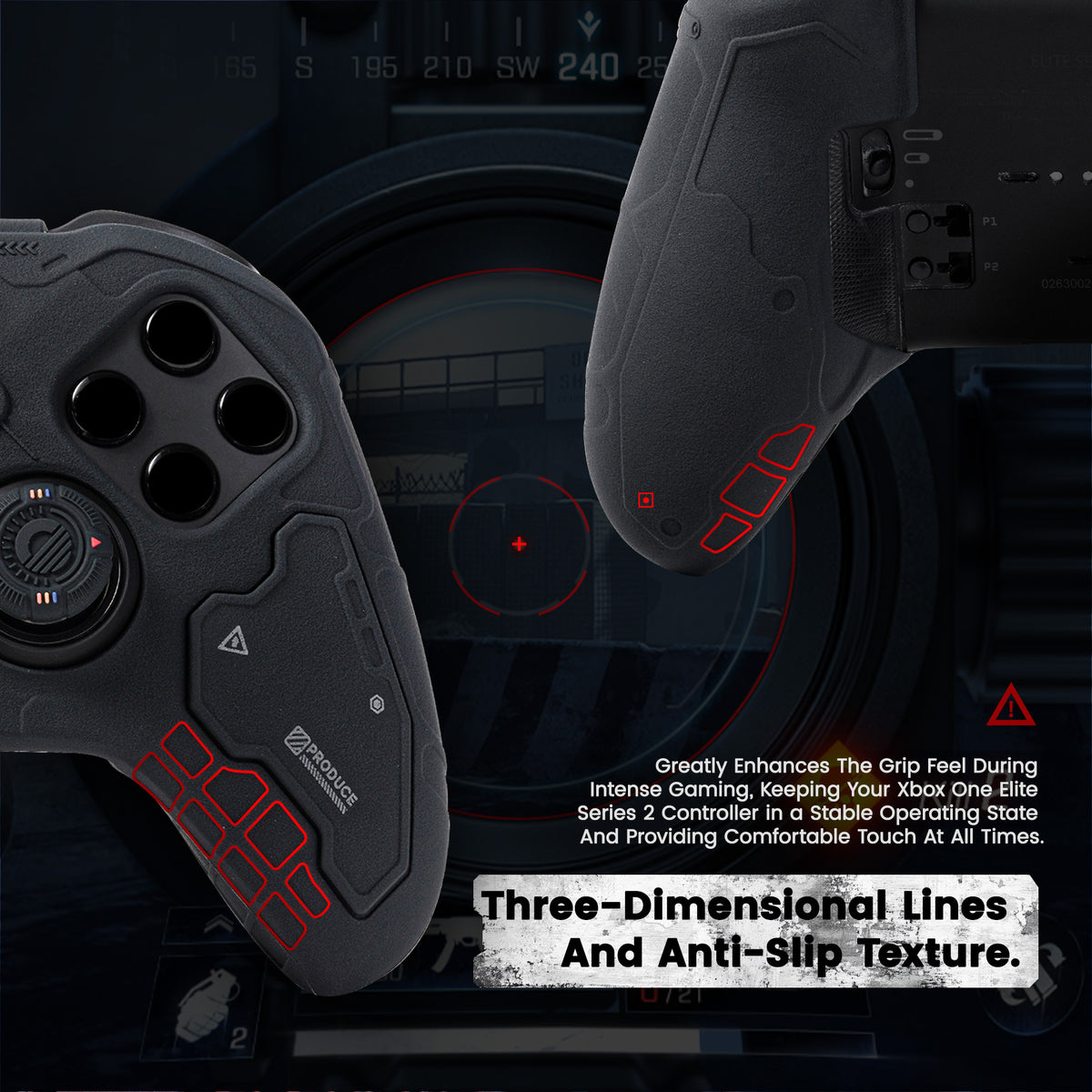 GESTAC Silicone Protective Case & Thumb Grips