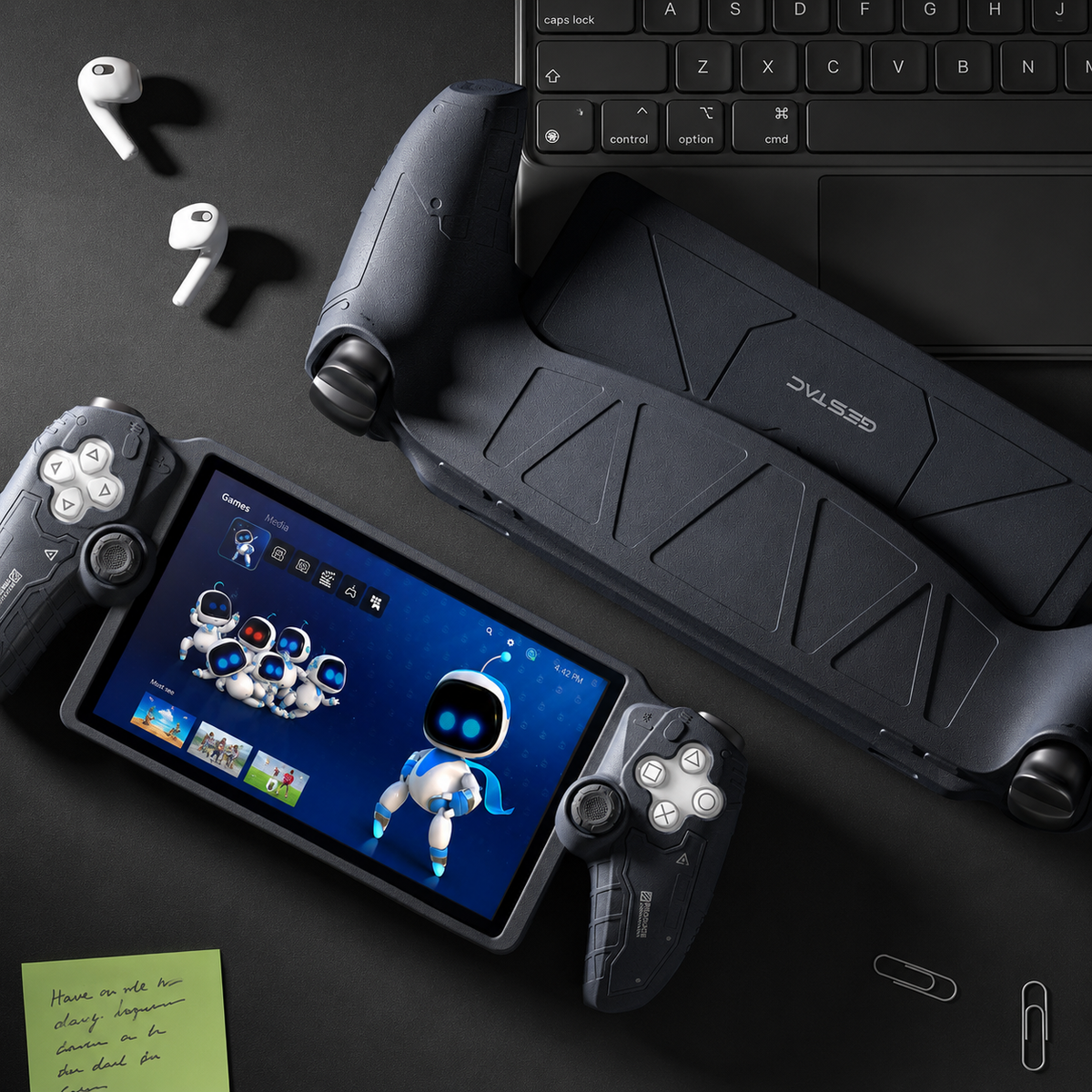 GESTAC Ergonomic Silicone Grip Case with Thumb Grips