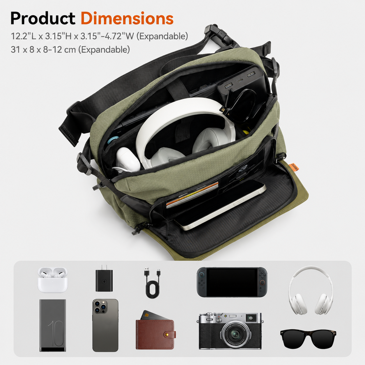 G.S.TAC Lightframe Ranger 6L Camera Sling Bag