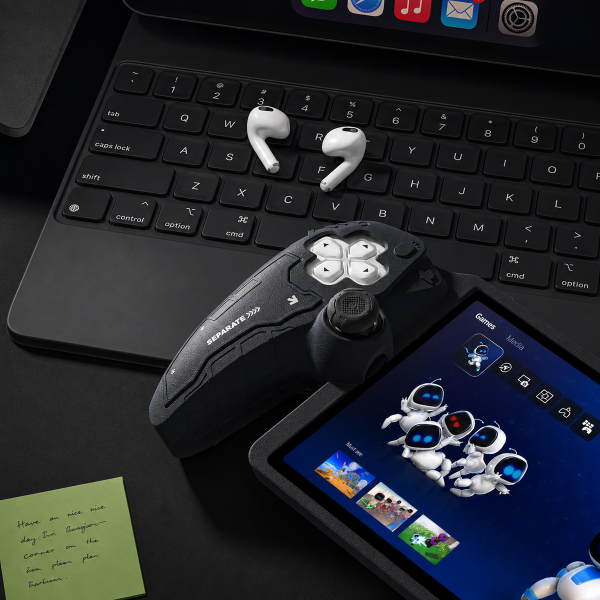 GESTAC Ergonomic Silicone Grip Case with Thumb Grips