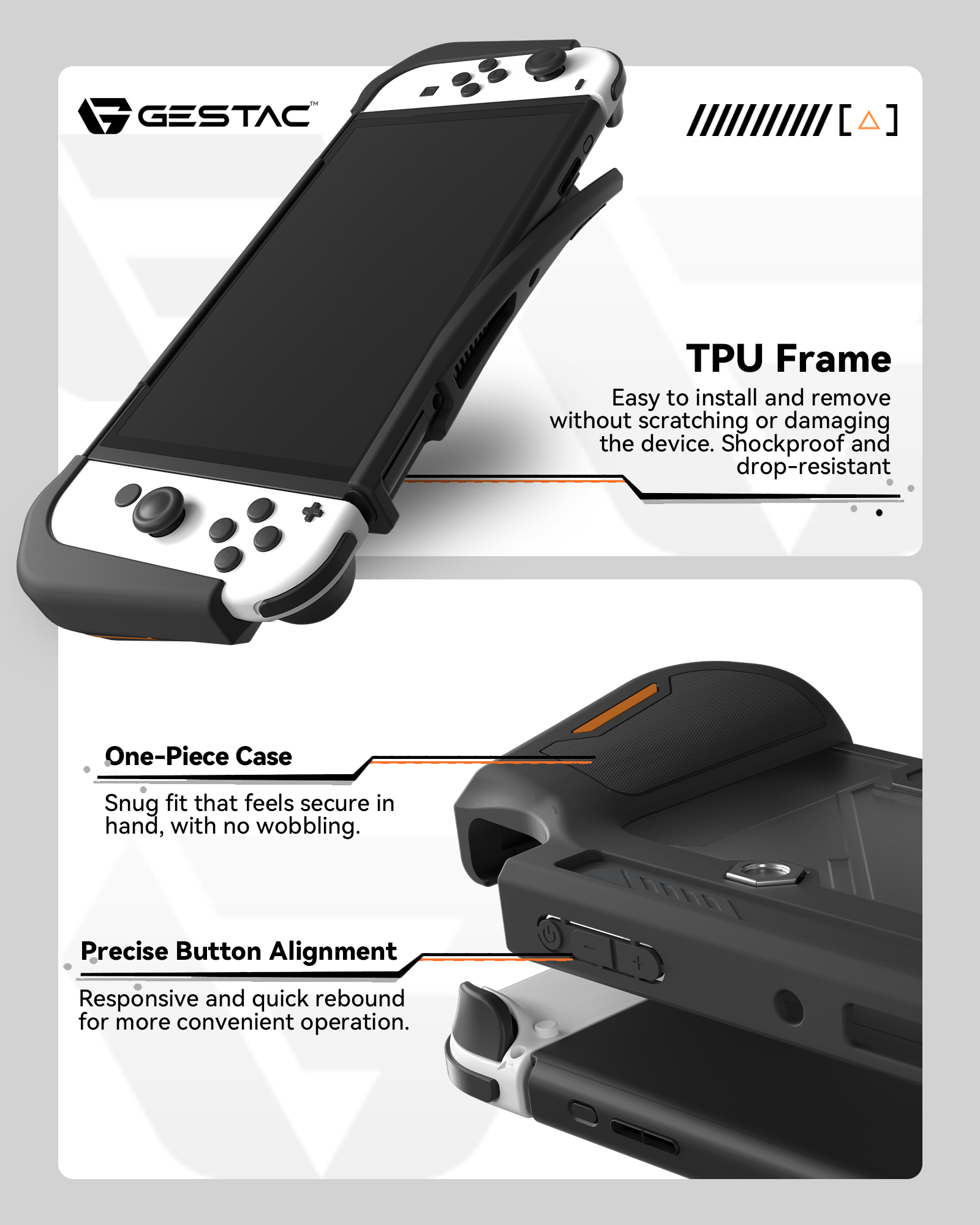 GESTAC Tactical Shadow Elite Protection Set for Switch OLED