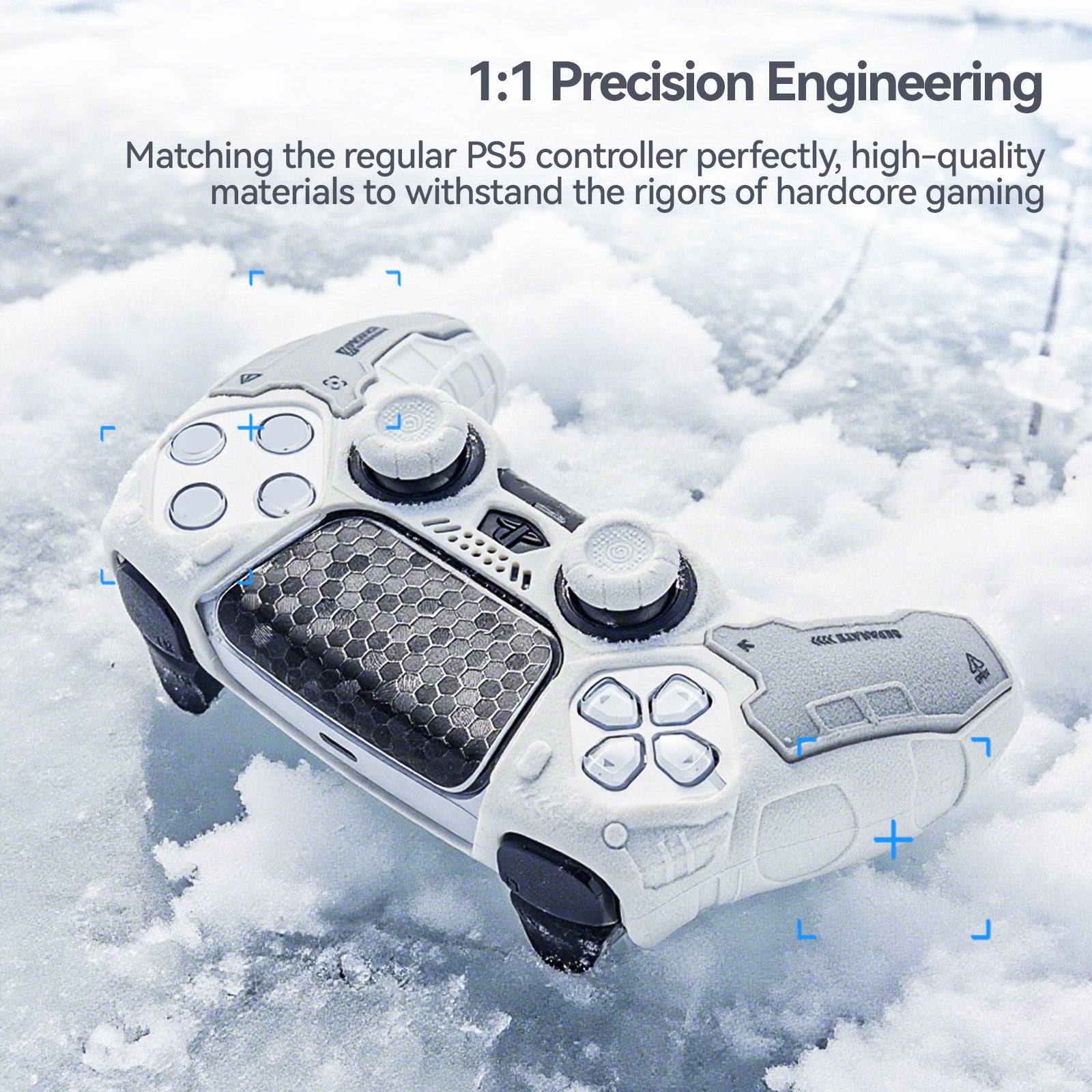 GESTAC  PS5 Tactical Vanguard Controller Cover – Dawn White