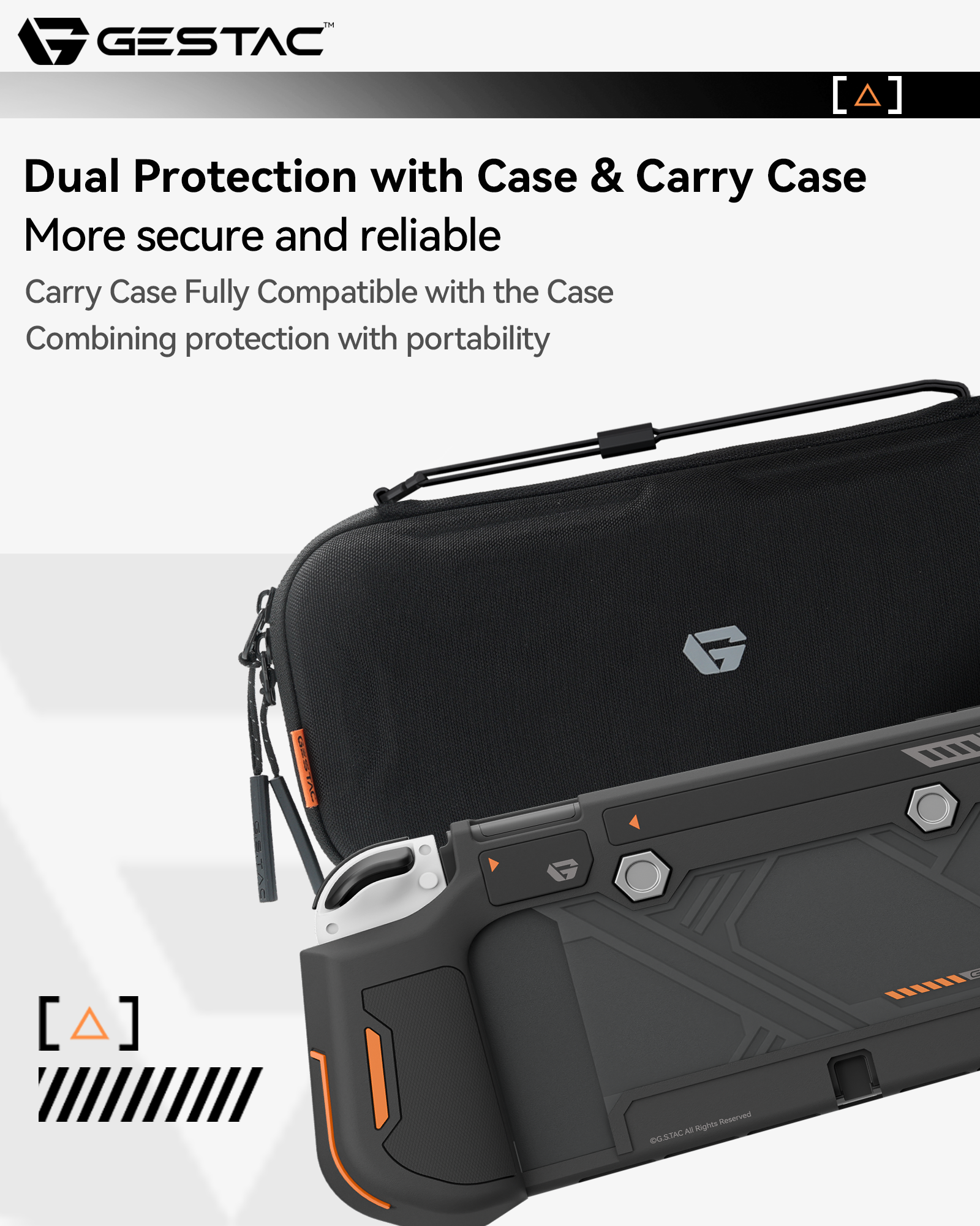 GESTAC Tactical Shadow Elite Protection Set for Switch OLED