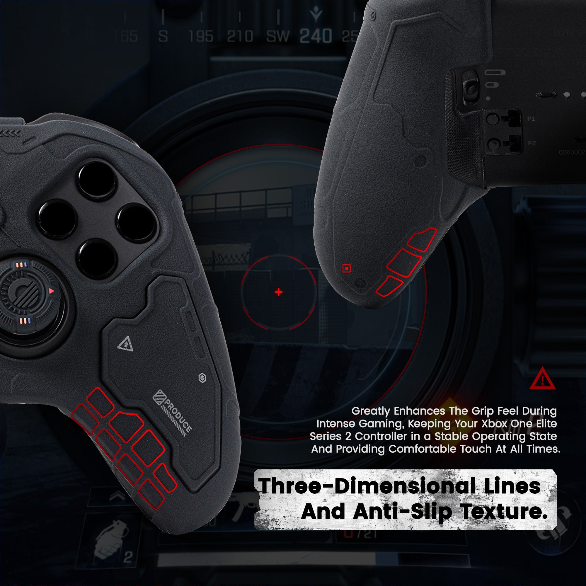 GESTAC Silicone Protective Case & Thumb Grips